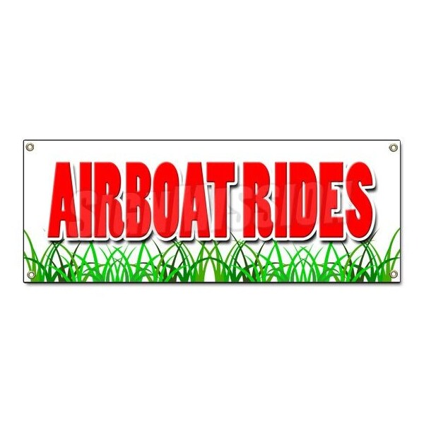 AIRBOAT RIDES BANNER SIGN everglades guided tours swamp buggy wetlands